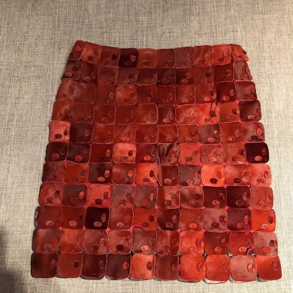 Mila Schon Red Skirt Size 10